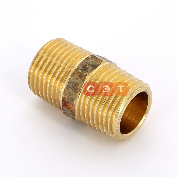 Ниппель бронзовый НР-НР  1/2" (Viega)